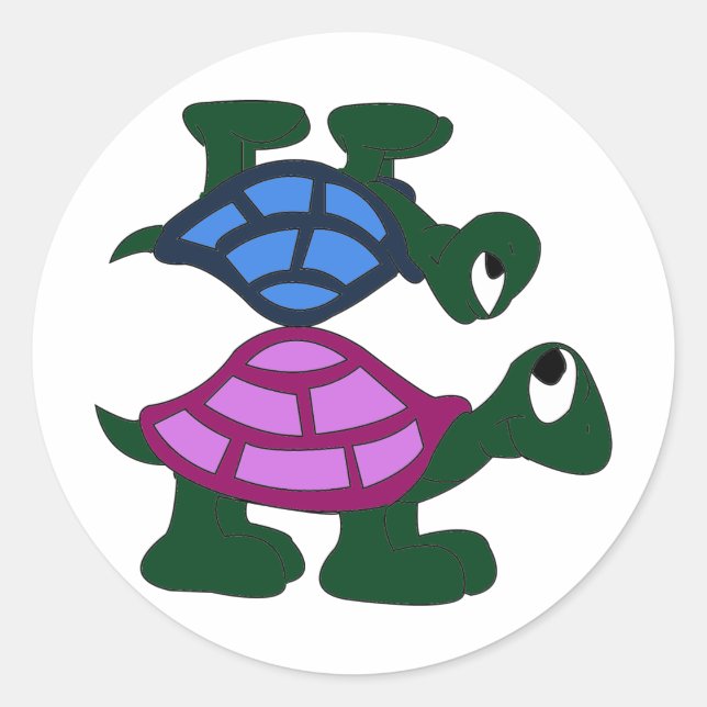 Adesivo Vinheta Turtlle Piggyback (Frente)