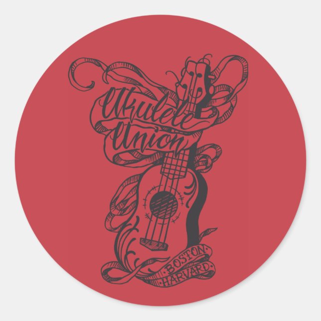 Adesivo Vinheta UoB/H de 3": Design de tatuagem (Frente)