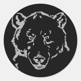 Adesivo Vinheta-Urso Grizzly