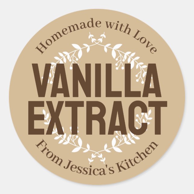 Adesivo Vinheta Vanilla Extract VE035_01rdv1 (Frente)