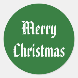 Adesivo Vinheta Verde Americana de Natal por Janz