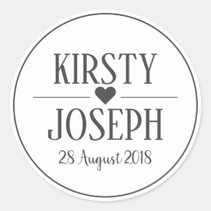 Adesivo Vinheta Verde de Casamento da primavera Modern Boh