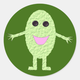 Adesivo Vinheta Verde Feliz
