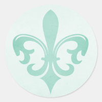 vinheta verde-menta Fleur de lis