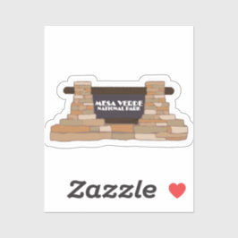 Adesivo Vinheta viagem do Parque Nacional Verde