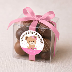 Adesivo Vinheta-Vinheta-Urso-Bebê-Cute (Rosa)