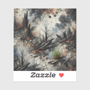 Adesivo Vinheta-Vinheta-Vinho-Fogo-posto-Apocalipta