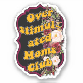 Adesivo Vinheta-Vinho de Corte Personalizado com mãe sobre