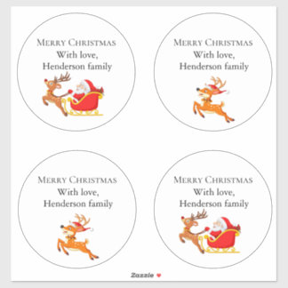 Adesivo Vinheta-Vinho De Corte Personalizado De Reindeer S