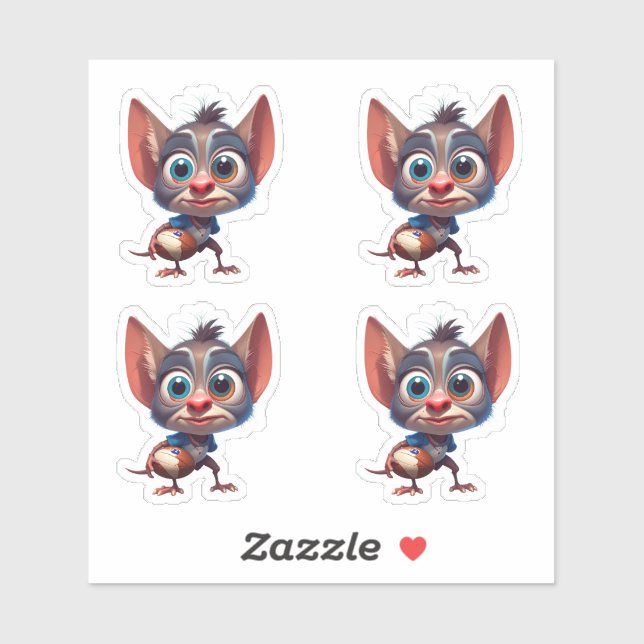 Adesivo Vinheta-Vinho De Corte Personalizado De Rugby (Folha)