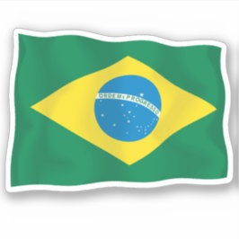 Adesivo Vinheta-vinil com bandeira do Brasil