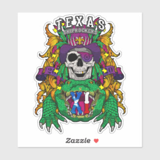 Adesivo Vinheta Vinil de 6" Texas ShipRockers