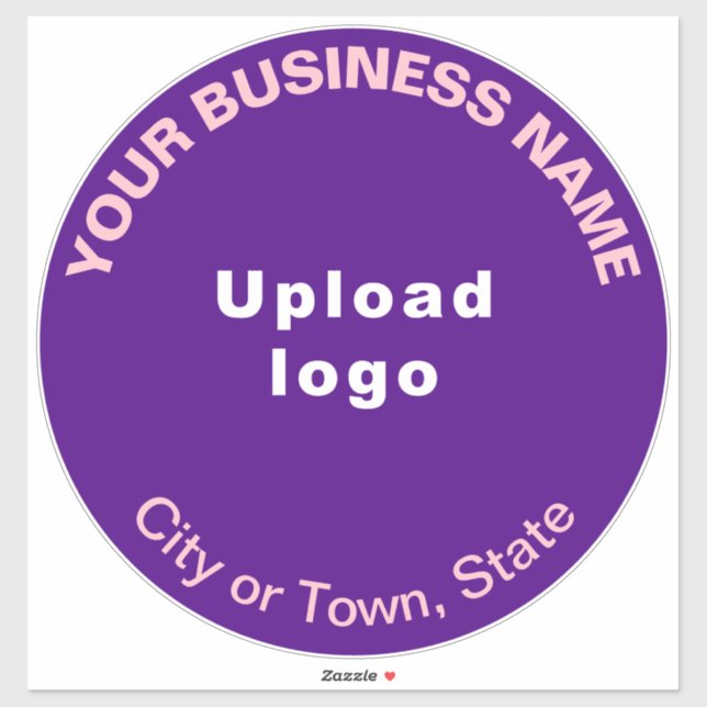 Adesivo Vinheta-vinil de cor roxa de negócios (Folha)