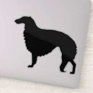 Adesivo Vinheta-Vinil de Corte Personalizado de Borzoi