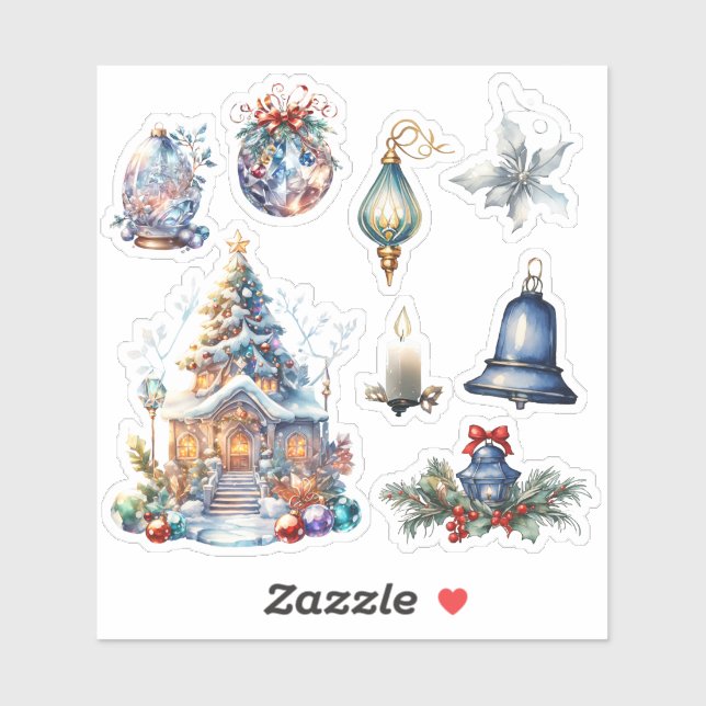 Adesivo Vinheta Vinil de Corte Personalizado do Natal_2 (Folha)