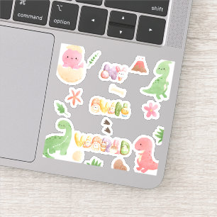 Adesivo Vinheta-vinil de dinossauro   O Meu Próprio Mundo