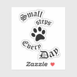 Adesivo Vinheta Vinil de Gata | Pequenas etapas por dia