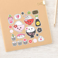 Vinheta-vinil de Sushi-Cute