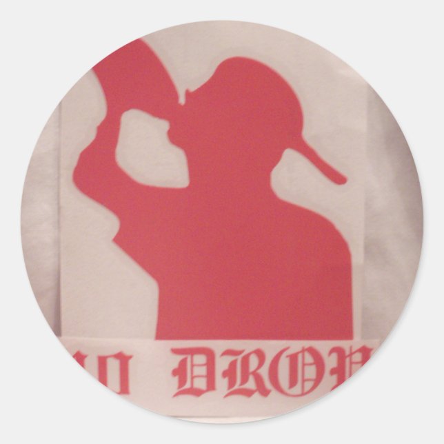 Adesivo Vinheta Vinil do logotipo 40 Drop (Frente)