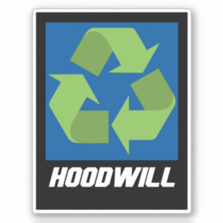 Adesivo Vinheta Vinil do Logotipo Hoodwill