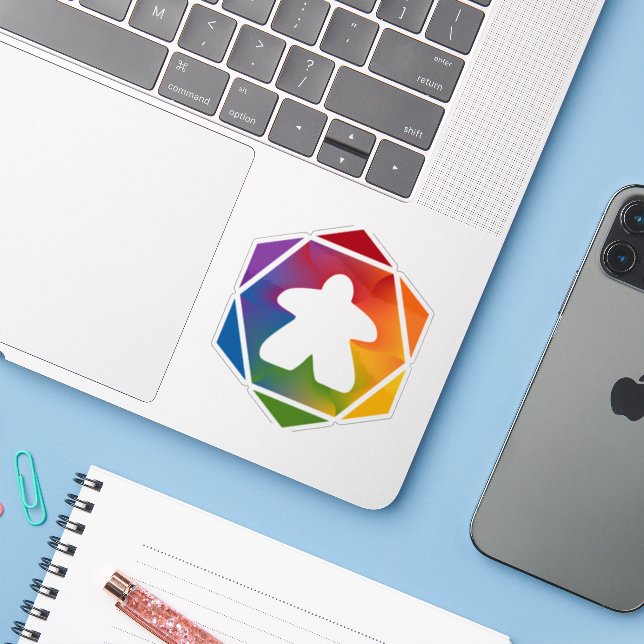 Adesivo Vinheta Vinil em Hora do Partido (Notebook com iPhone)