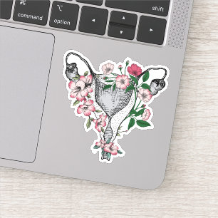 Adesivo Vinheta-vinil Uteral Floral