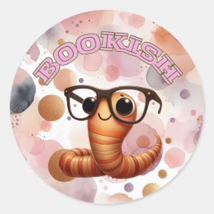 Adesivo Vinheta Whimsical Verme Bookie