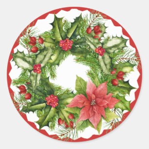 Adesivo Vinheta Wreath de Natal