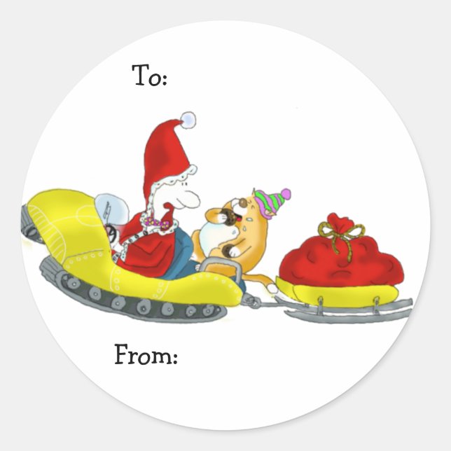 Adesivo vinheta Xmas (Frente)