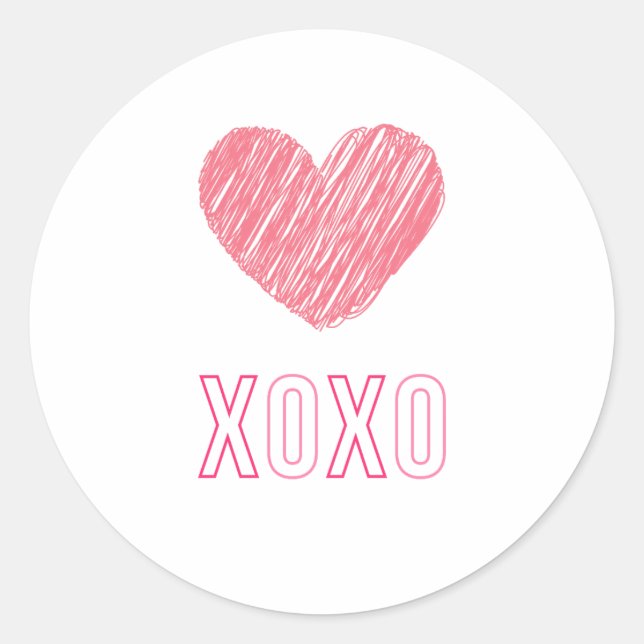Adesivo Vinheta "XOXO" (Frente)