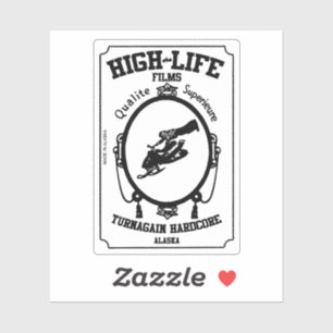 Adesivo Vinheta Zig Zag (Voltar ao Núcleo do Duro) Die Cut