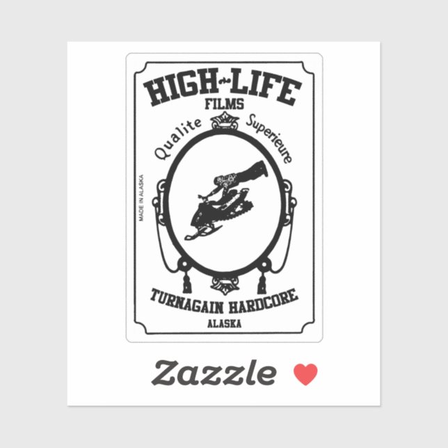 Adesivo Vinheta Zig Zag (Voltar ao Núcleo do Duro) Die Cut (Folha)