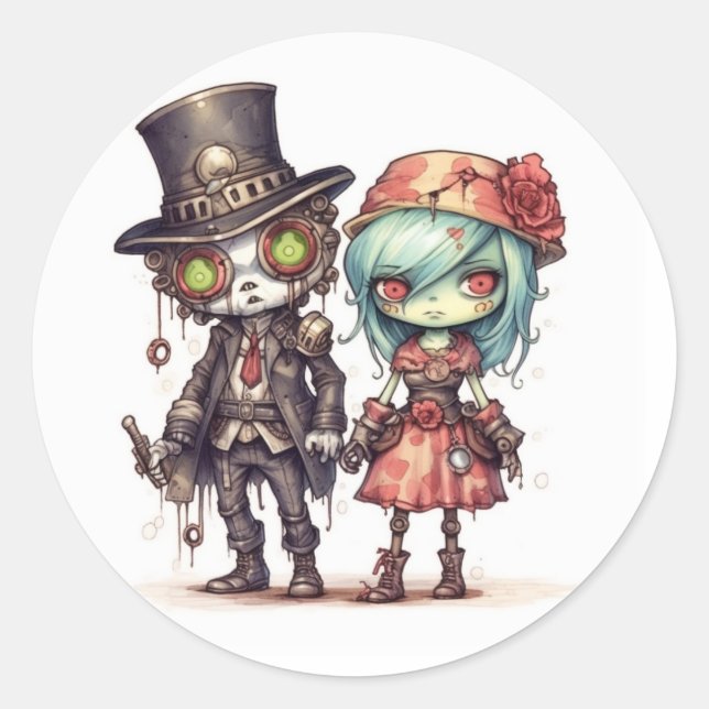 Adesivo Vinheta Zombie (Frente)