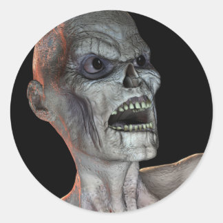 Adesivo Vinheta Zombie do Halloween KRW