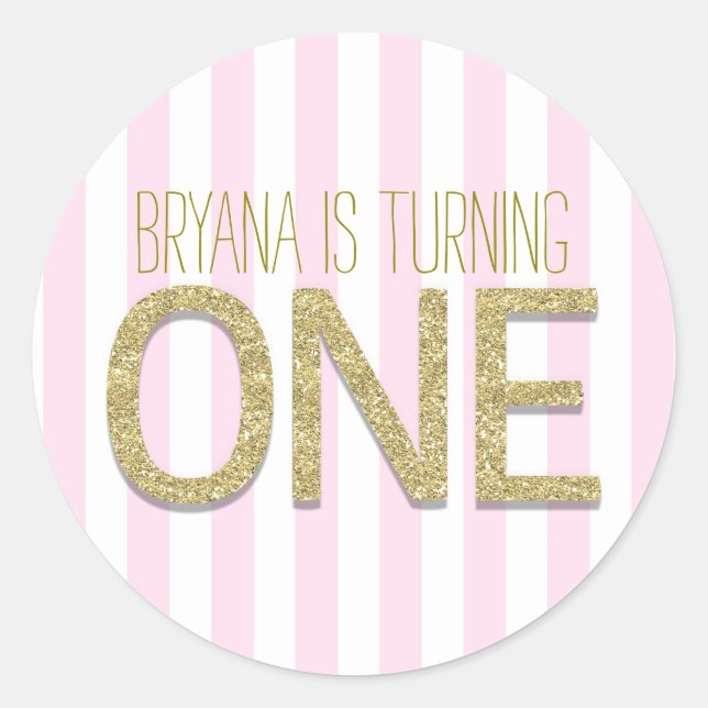 Adesivo Vinhetas a favor do Partido do primeiro aniversari (Frente)