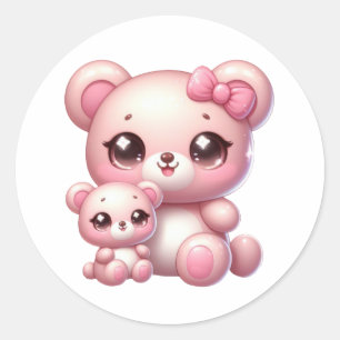 Adesivo Vinhetas Adoráveis do Urso Kawaii: Sobrecarga Cute