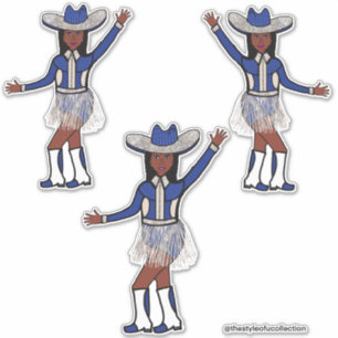 Adesivo Vinhetas Azuis do Oeste #1