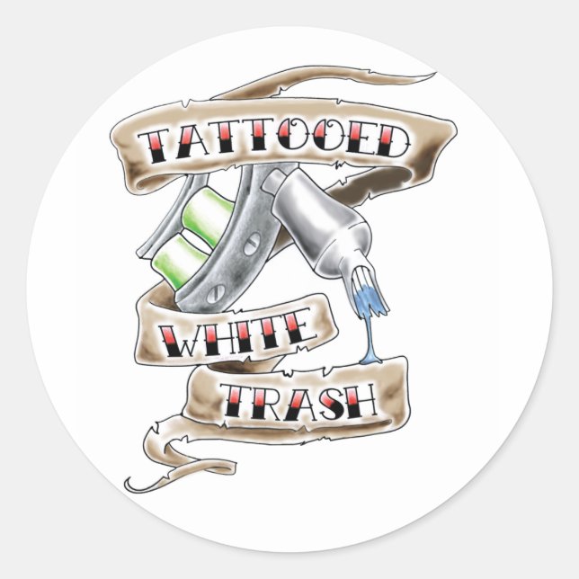 Adesivo Vinhetas Brancas Tatuadas (Frente)