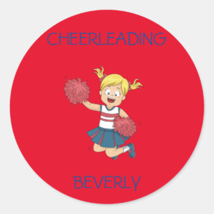 Adesivo Vinhetas-CHEERLEADING para raparigas COM NOME PERS