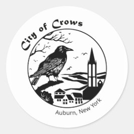 Adesivo Vinhetas circulares da Cidade dos Corvos
