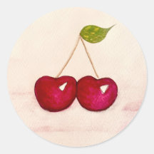 Vinhetas coloridas de cereja alegres