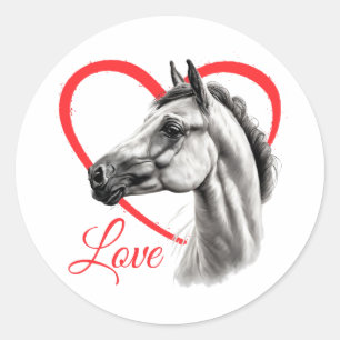Adesivo Vinhetas com amor de cavalo