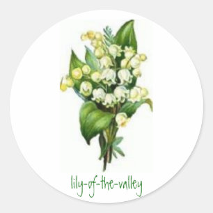 Adesivo Vinhetas com Design Lily-of-the-Valley