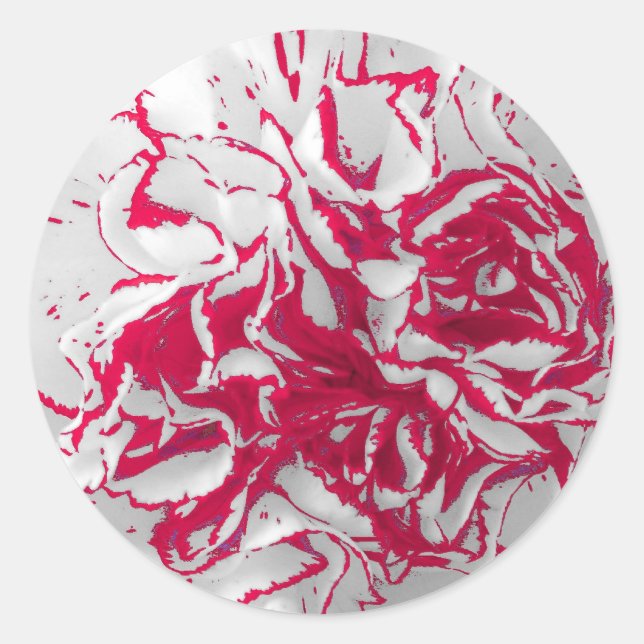 Adesivo Vinhetas - Cravagem em Vermelho e Branco (Frente)