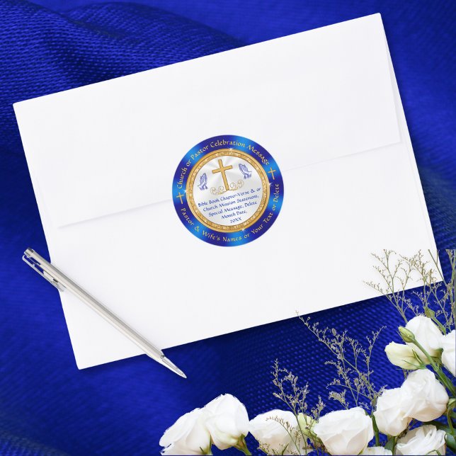 Adesivo Vinhetas cristãs para selos de envelopes, favores, (Christian Envelope Stickers. Church stickers for envelopes. Personalized Envelope Seals, Stickers.)