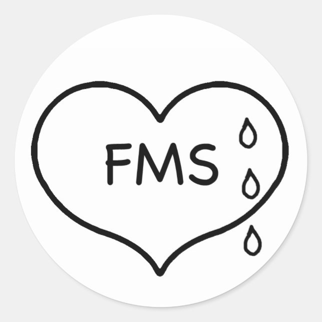 Adesivo Vinhetas da Campanha Humanitária Fibromialgia (Frente)