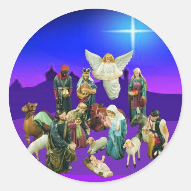 Adesivo Vinhetas da Cena Natal (Frente)