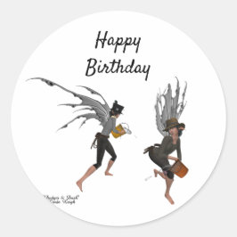 Adesivo Vinhetas da chuva gêmea