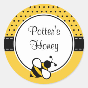 Adesivo Vinhetas de abelhas Personalizadas