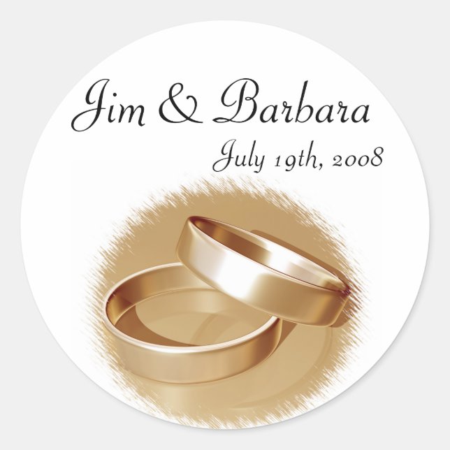 Adesivo Vinhetas de anéis Dourados (Frente)